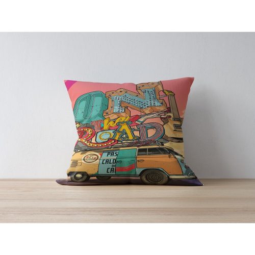 Stílusos párnahuzat, 43 x 43 cm, 50% poliészter és 50% pamut | Digitális nyomtatás, 30°C-on mosógépben mosható | Tökéletes otthoni dekorációhoz és kényelemhez