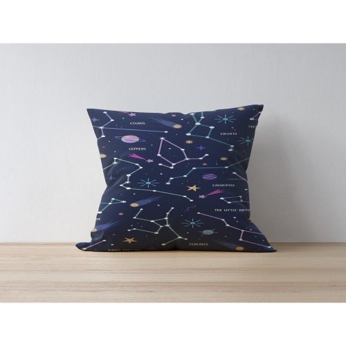 Stílusos párnahuzat, 43 x 43 cm, 50% poliészter és 50% pamut | Digitális nyomtatás, 30°C-on mosógépben mosható | Tökéletes otthoni dekorációhoz és kényelemhez