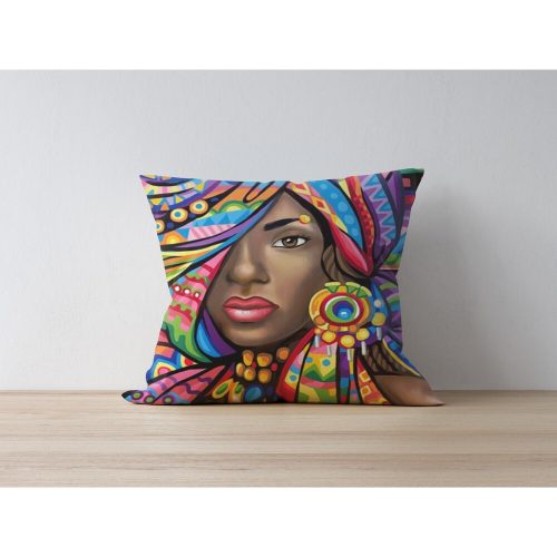 Stílusos párnahuzat, 43 x 43 cm, 50% poliészter és 50% pamut | Digitális nyomtatás, 30°C-on mosógépben mosható | Tökéletes otthoni dekorációhoz és kényelemhez