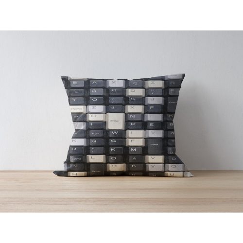 Stílusos párnahuzat, 43 x 43 cm, 50% poliészter és 50% pamut | Digitális nyomtatás, 30°C-on mosógépben mosható | Tökéletes otthoni dekorációhoz és kényelemhez