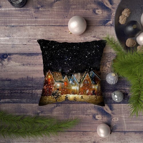 Stílusos párnahuzat, 43 x 43 cm, 50% poliészter és 50% pamut | Digitális nyomtatás, 30°C-on mosógépben mosható | Tökéletes otthoni dekorációhoz és kényelemhez