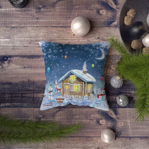 Stílusos párnahuzat, 43 x 43 cm, 50% poliészter és 50% pamut | Digitális nyomtatás, 30°C-on mosógépben mosható | Tökéletes otthoni dekorációhoz és kényelemhez