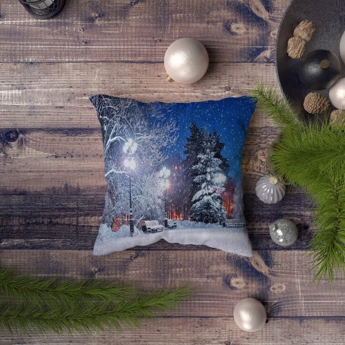 Stílusos párnahuzat, 43 x 43 cm, 50% poliészter és 50% pamut | Digitális nyomtatás, 30°C-on mosógépben mosható | Tökéletes otthoni dekorációhoz és kényelemhez