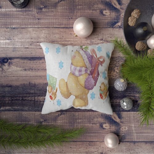 Stílusos párnahuzat, 43 x 43 cm, 50% poliészter és 50% pamut | Digitális nyomtatás, 30°C-on mosógépben mosható | Tökéletes otthoni dekorációhoz és kényelemhez