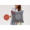 Kézzel készített sötétszürke zsenília párnahuzat, 50 x 50 cm | 100% puha és kényelmes | Tökéletes a modern lakberendezéshez és kényelemhez | Elegáns és stílusos design