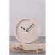 Elegáns bézs dekoratív óra, 12 cm x 4 cm | 100% beton tervezés | Stílusos  otthoni és irodai dekorációhoz, modern és tartós