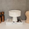 Elegáns Thassos márványtalpú tál, 20 cm átmérő x 17 cm magasság | 100% fehér márvány | Tökéletes otthoni dekorációhoz és étkezőasztal középpontjához