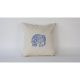 Kézzel készített bársonypárna (50 x 50 cm), krémszínű, szilikon töltelék | 100% Luxus Velvet | Tökéletes otthoni dekorációhoz és kényelemhez