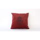 Kézzel készített Claret Red Velvet párna, 50 x 50 cm | 100% bársony szilikon töltettel | Luxus kényelem a lakberendezéshez és a pihenéshez