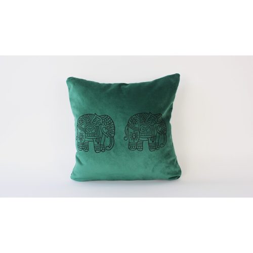 Kézzel készített zöld bársony párnahuzat, 50 x 50 cm | 100% Soft Velvet | Tökéletes lakberendezéshez és hangulatos lakóterekhez | Elegáns és stílusos design