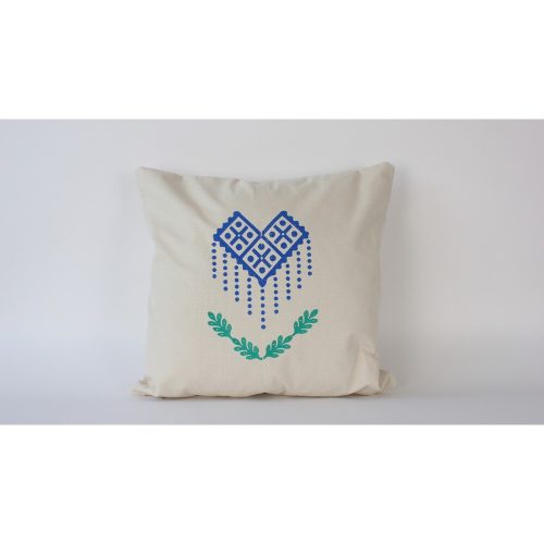 Kézzel készített krémszínű vászon párnahuzat (50 x 50 cm) | 100% természetes szövet | Elegant & Soft Touch | Tökéletes lakberendezéshez és hangulatos lakóterekhez