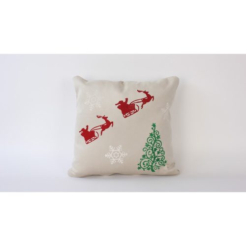 Kézzel készített bársonyos párnahuzat (50 x 50 cm), krémszínű | 100% Soft Velvet | Tökéletes lakberendezéshez és hangulatos lakóterekhez, elegáns érintés