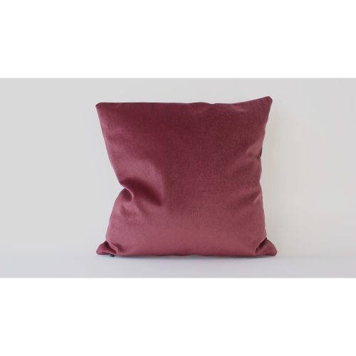 Kézzel készített Claret Red Velvet párnahuzat (50 x 50 cm) | 100% Soft Velvet | Elegáns lakberendezés nappali és hálószobába | Luxus érintés