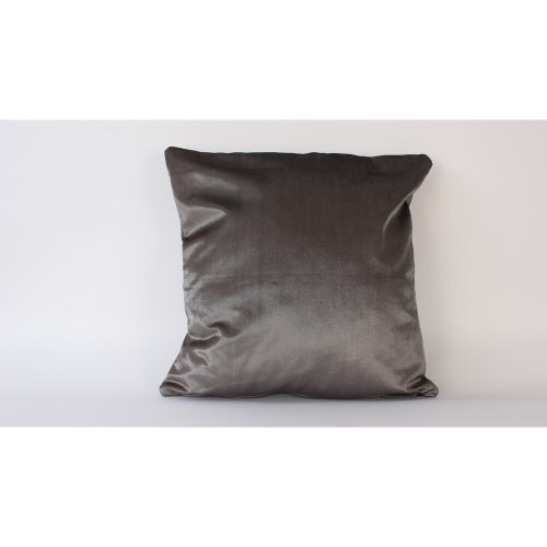 Kézzel készített 100% bársony párnahuzat, szürke, 50 x 50 cm | Puha és fényűző dekor nappaliba, hálószobába, elegáns tapintás bármely helyhez