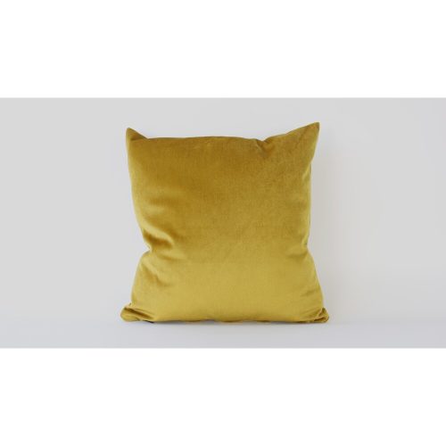 Kézzel készített mustár bársony párnahuzat (50 x 50 cm) | 100% Soft Velvet | Elegáns lakberendezési  nappali és hálószoba számára | Luxus érintés