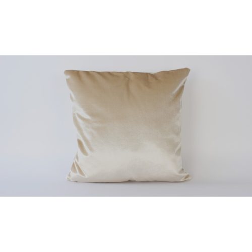 Kézzel készített bársonyos párnahuzat (50 x 50 cm), krémszínű | 100% Soft Velvet | Tökéletes lakberendezéshez és hangulatos lakóterekhez, elegáns érintés