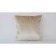 Kézzel készített bársonyos párnahuzat (50 x 50 cm), krémszínű | 100% Soft Velvet | Tökéletes lakberendezéshez és hangulatos lakóterekhez, elegáns érintés