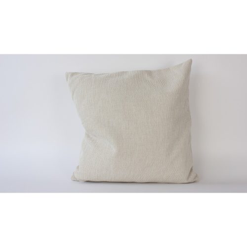 Kézzel készített 100% zsenília párnahuzat, krémszínű, 50 x 50 cm | Puha és stílusos dekor nappaliba, hálószobába, elegáns tapintás bármely helyiségbe