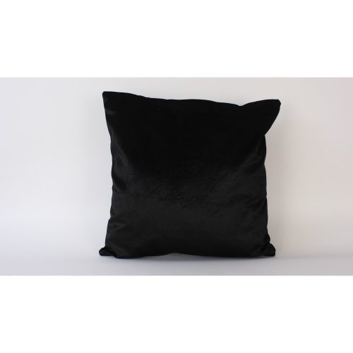 Kézzel készített fekete bársony párnahuzat, 50 x 50 cm | 100% Luxus Velvet | Tökéletes lakberendezéshez és hangulatos lakóterekhez, elegáns érintés