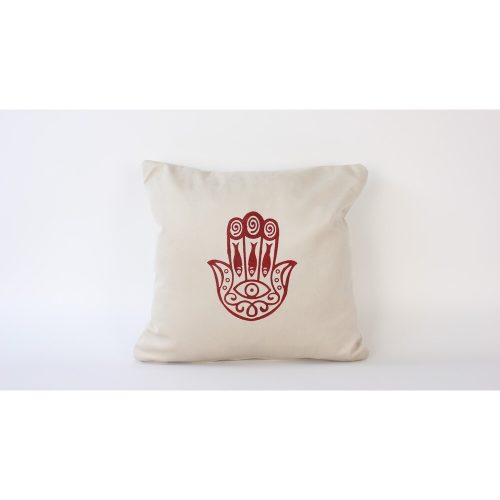 Kézzel készített bársonyos párnahuzat (50 x 50 cm), krémszínű | 100% Soft Velvet | Tökéletes lakberendezéshez és hangulatos lakóterekhez, elegáns érintés