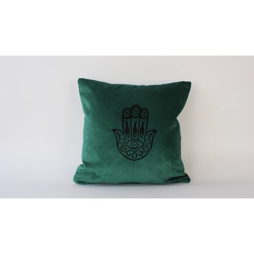 Kézzel készített zöld bársony párnahuzat, 50 x 50 cm | 100% Soft Velvet | Tökéletes lakberendezéshez és hangulatos lakóterekhez | Elegáns és stílusos design