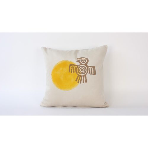 Kézzel készített krémszínű vászon párnahuzat (50 x 50 cm) | 100% természetes szövet | Elegant & Soft Touch | Tökéletes lakberendezéshez és hangulatos lakóterekhez