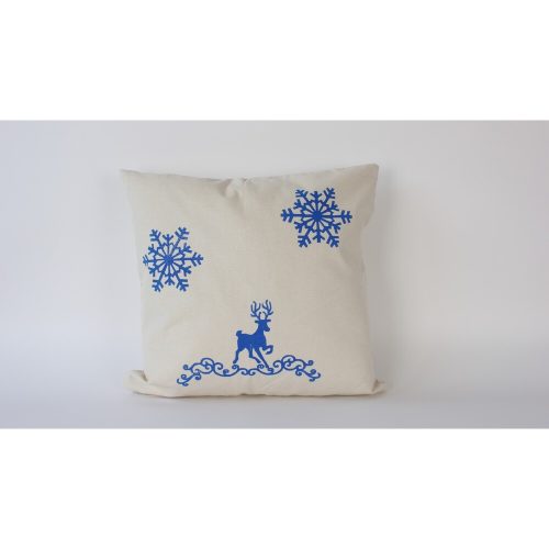 Kézzel készített krémszínű vászon párnahuzat (50 x 50 cm) | 100% természetes szövet | Elegant & Soft Touch | Tökéletes lakberendezéshez és hangulatos lakóterekhez
