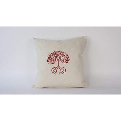 Kézzel készített krémszínű vászon párnahuzat (50 x 50 cm) | 100% természetes szövet | Elegant & Soft Touch | Tökéletes lakberendezéshez és hangulatos lakóterekhez