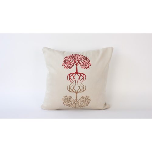 Kézzel készített krémszínű vászon párnahuzat (50 x 50 cm) | 100% természetes szövet | Elegant & Soft Touch | Tökéletes lakberendezéshez és hangulatos lakóterekhez