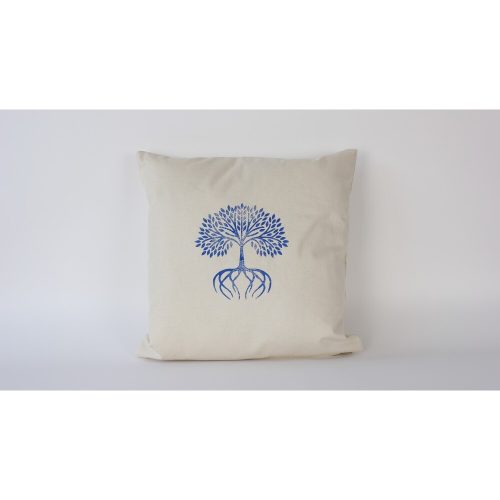 Kézzel készített krémszínű vászon párnahuzat (50 x 50 cm) | 100% természetes szövet | Elegant & Soft Touch | Tökéletes lakberendezéshez és hangulatos lakóterekhez