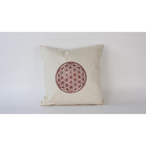 Kézzel készített krémszínű vászon párnahuzat (50 x 50 cm) | 100% természetes szövet | Elegant & Soft Touch | Tökéletes lakberendezéshez és hangulatos lakóterekhez