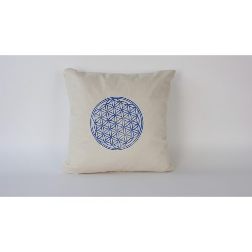 Kézzel készített krémszínű vászon párnahuzat (50 x 50 cm) | 100% természetes szövet | Elegant & Soft Touch | Tökéletes lakberendezéshez és hangulatos lakóterekhez