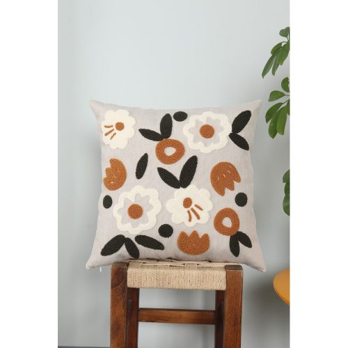 Prémium vászonpárna, 43 x 43 cm | Puha szilikon töltelék | Stílusos és kényelmes lakberendezésben, nappaliban vagy hálószobában | Tartós és elegáns design