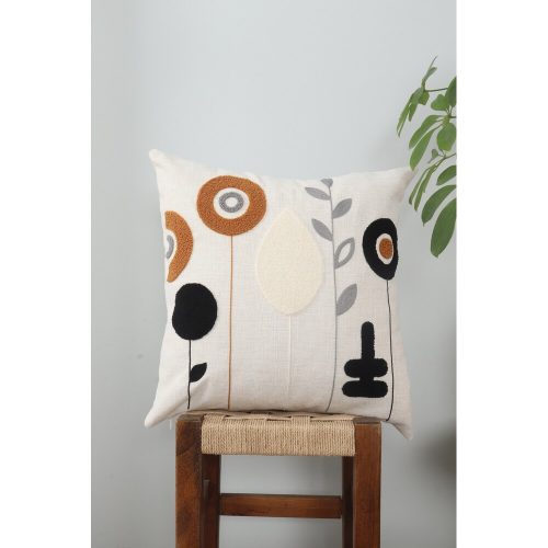 Elegáns 100% vászon párnahuzat, 43 x 43 cm | Puha és tartós | Tökéletes lakberendezéshez, nappalihoz és hálószobához | Stílusos és kényelmes