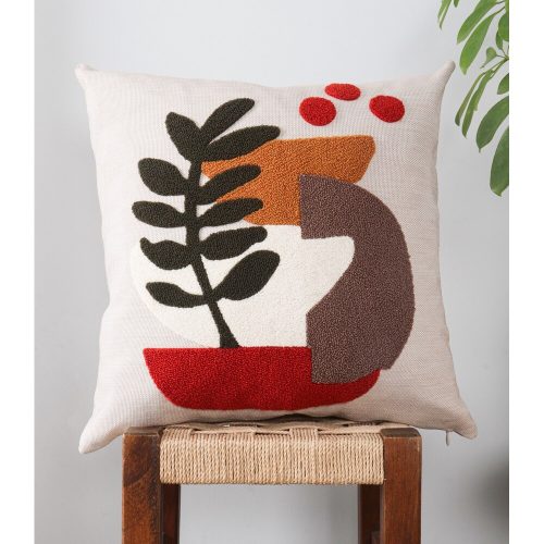 Prémium vászonpárna, 43 x 43 cm | Puha szilikon töltelék | Stílusos és kényelmes lakberendezésben, nappaliban vagy hálószobában | Tartós és elegáns design