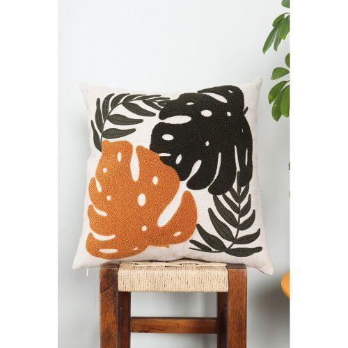 Prémium vászonpárna, 43 x 43 cm | Puha szilikon töltelék | Stílusos és kényelmes lakberendezésben, nappaliban vagy hálószobában | Tartós és elegáns design