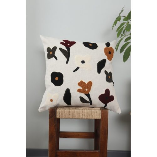 Prémium vászonpárna, 43 x 43 cm | Puha szilikon töltelék | Stílusos és kényelmes lakberendezésben, nappaliban vagy hálószobában | Tartós és elegáns design