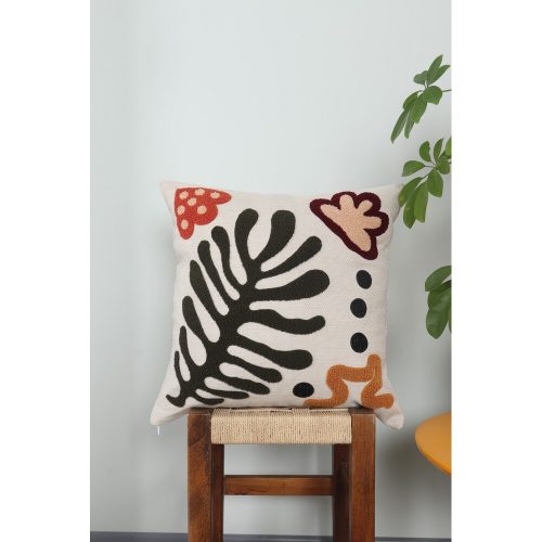 Prémium vászonpárna, 43 x 43 cm | Puha szilikon töltelék | Stílusos és kényelmes lakberendezésben, nappaliban vagy hálószobában | Tartós és elegáns design