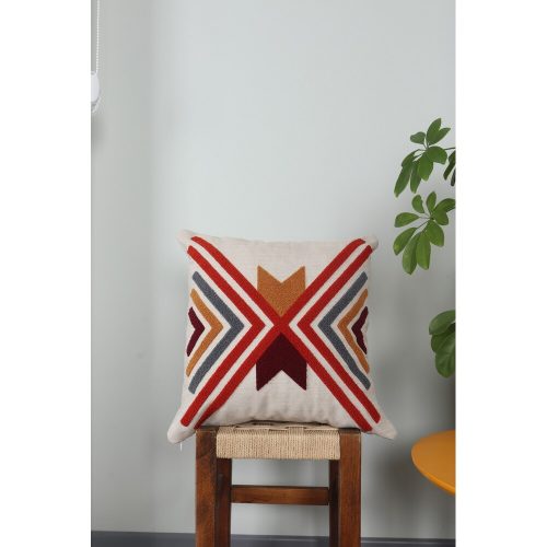 Prémium vászonpárna, 43 x 43 cm | Puha szilikon töltelék | Stílusos és kényelmes lakberendezésben, nappaliban vagy hálószobában | Tartós és elegáns design