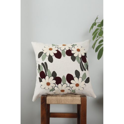 Prémium vászonpárna, 43 x 43 cm | Puha szilikon töltelék | Stílusos és kényelmes lakberendezésben, nappaliban vagy hálószobában | Tartós és elegáns design