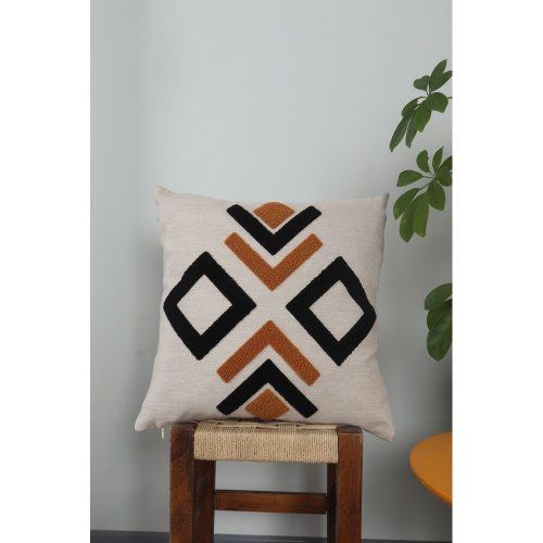 Prémium vászonpárna, 43 x 43 cm | Puha szilikon töltelék | Stílusos és kényelmes lakberendezésben, nappaliban vagy hálószobában | Tartós és elegáns design