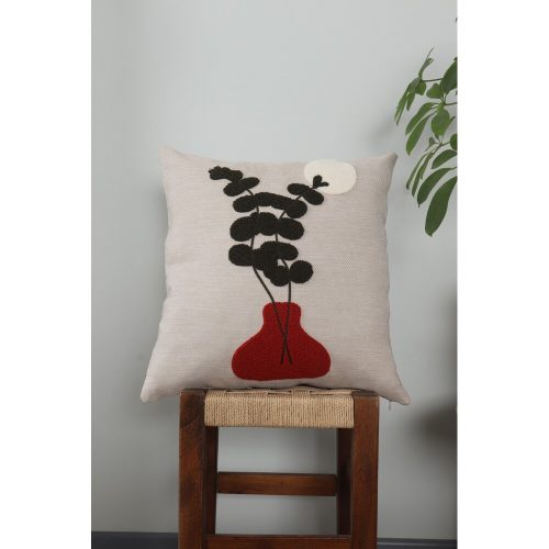 Elegáns 100% vászon párnahuzat, 43 x 43 cm | Puha és tartós | Tökéletes lakberendezéshez, nappalihoz és hálószobához | Stílusos és kényelmes