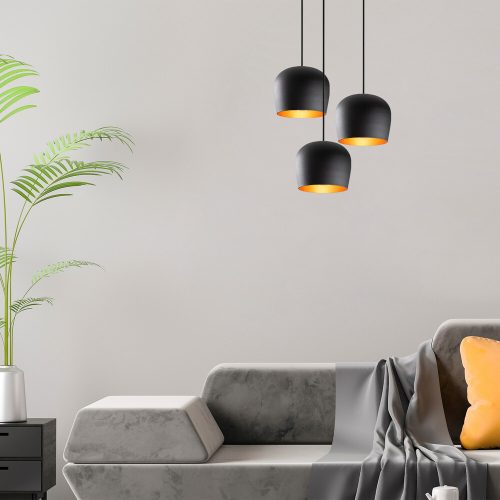 Elegáns fekete falilámpa, fém ház, 10 x 12 cm, magasság 100 cm, E14 Max 40W, IP20 | Elbűvölő szállodai stílusú világítás a modern terekhez