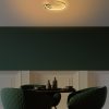 Elegáns arany csillár, fém test, 46 x 33 x 6 cm | Integrált LED 12W 3000K | Stílusos világítótest a modern lakberendezéshez | IP20 besorolású, tartós fém alaplap, tökéletes nappaliba és étkezőbe