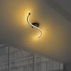 Elegáns fekete csillár, fém test, 67 cm szélesség x 5 cm magasság x 10 cm mélység | Integrált LED 16W 3000K | Stílusos világítás modern lakberendezéshez, étkezőhöz és lakóterekhez, IP20 besorolású