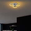 Elegáns krómcsillár, fém test, 37 x 32 x 9 cm | SMD LED 18W 3000K | Stílusos világítótest a modern lakberendezéshez, IP20 besorolású, tökéletes nappaliba és étkezőbe