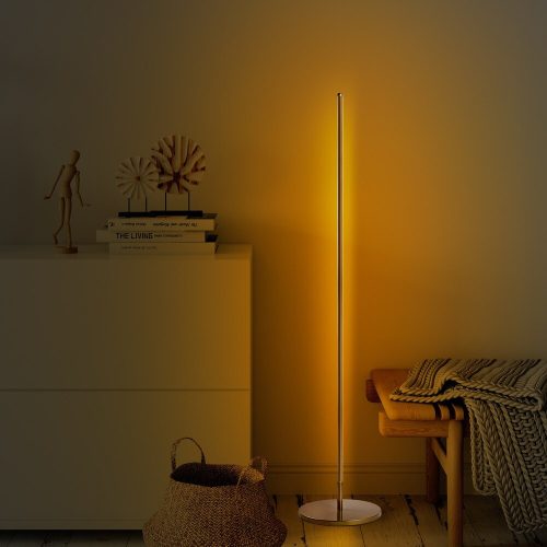 Elegáns arany állólámpa, fém ház, 153 cm magas, 30 cm alaplap | 36W LED, 3000K meleg fény | Stílusos világítás nappaliba, hálószobába és irodába, modern dizájn 200 cm-es kábellel
