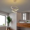 Elegáns arany csillár, fém test, 50 cm szélesség x 80 cm magasság x 50 cm mélység | SMD LED 28W 3000K | Stílusos világítótest a modern lakberendezéshez, IP20 besorolású, tökéletes nappaliba és étkezőbe