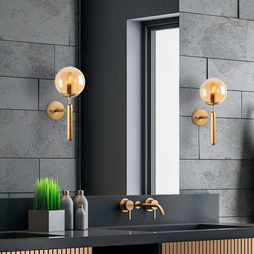 Modern fekete fali lámpa, MDF ház, 60 x 12 x 33 cm, E27 aljzat (max. 40 W), IP20, dugaszolható, lézerrel vágott kivitel, stílusos és funkcionális világítás bármilyen helyre