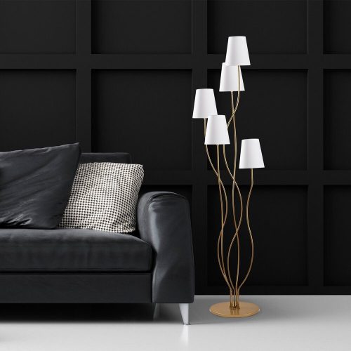 Modern fekete fali lámpa, MDF ház, 60 x 12 x 33 cm, E27 aljzat (max. 40 W), IP20, dugaszolható, lézerrel vágott kivitel, stílusos és funkcionális világítás bármilyen helyre